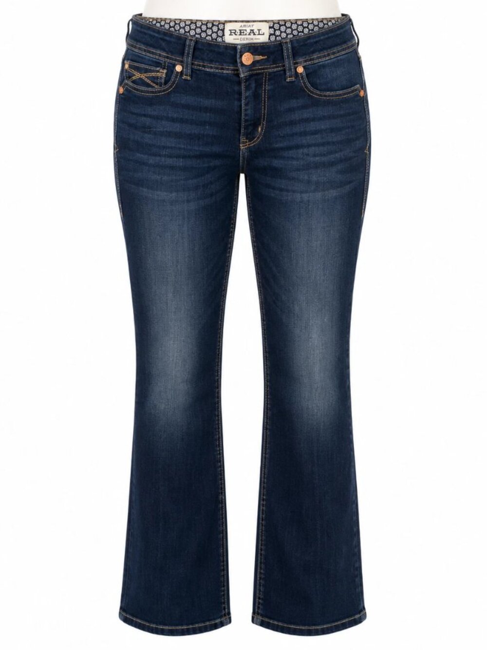 Ariat Real Denim Jeans Women's Size 30L Midnight Perfect Rise Straight Greta